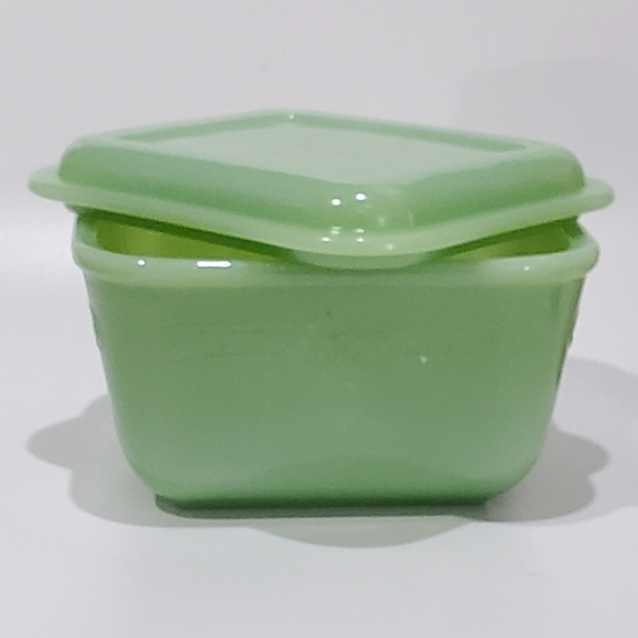 5 1/4" Philbe Jade Ite Refrigerator Jar & Lid by Anchor Hocking Jadeite #1 - Picture 16 of 16